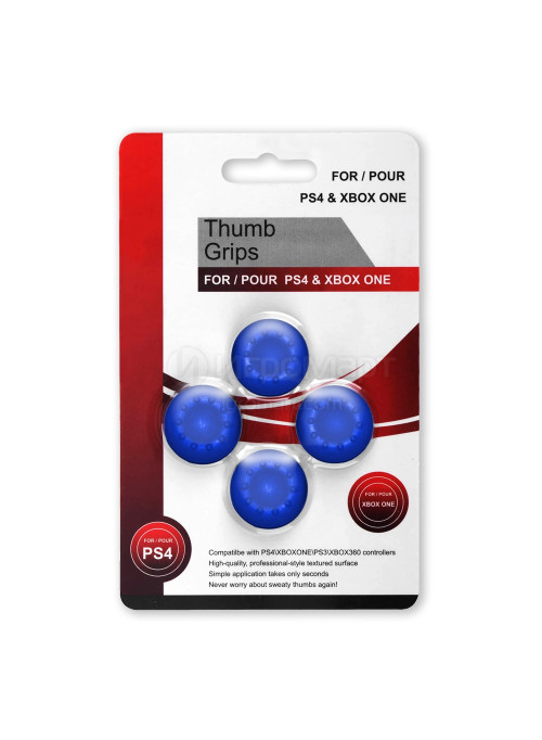 Насадки на джойстики Thumb Grips (Синие) (PS5, PS4, PS3, Xbox Series S/X, Xbox One, Xbox 360)